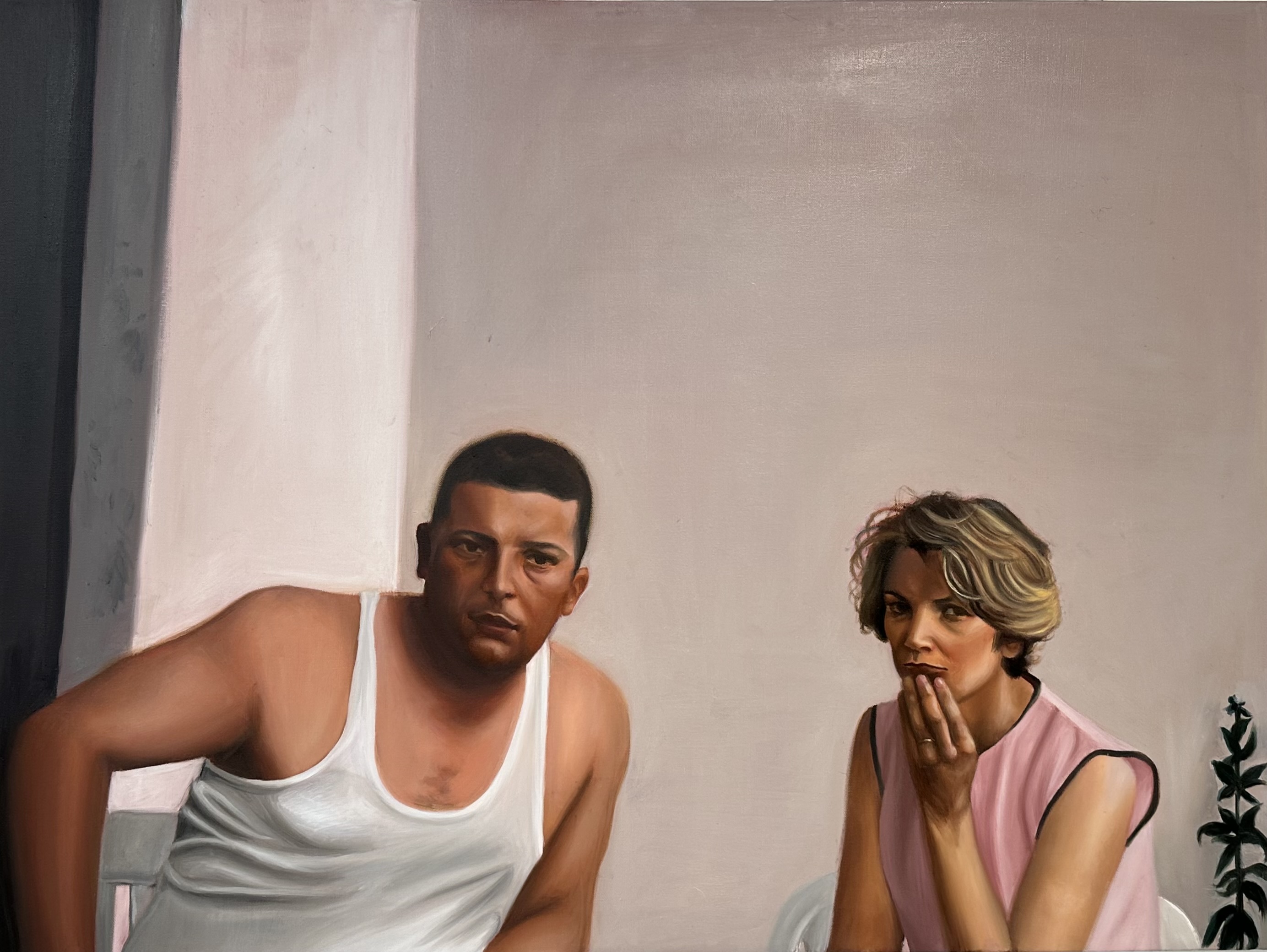 within a picture on the wall — oil on canvas